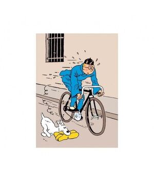 DOSSIER A4 - TINTÍN Y EL LOTO AZUL (BICI)