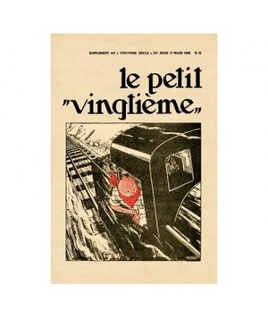 POSTER PETIT VINGTIÈME Nº 11 - TINTIN EN AMÉRIQUE 