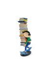 GASTON CON PILA DE LIBROS ESTATUA 25 CM RESINA GAS