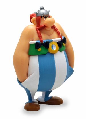 OBELIX MANOS EN LOS BOLSILLOS PVC 9 CM