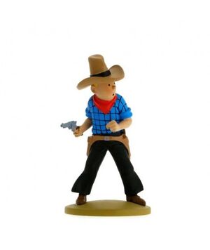 FIGURA TF1 RESINA - TINTÍN COWBOY