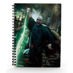 LIBRETA EFECTO 3D POSTER VOLDEMORT  HARRY POTTER