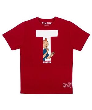 CAMISETA TINTIN T ROJA TALLA L