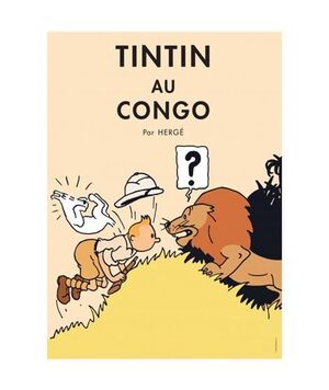 POSTER TINTIN 01: TINTIN EN EL CONGO COLOR