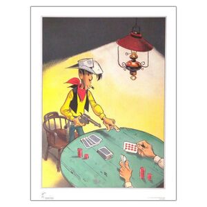 LAMINA LUCKY LUKE GRANDE CARTAS